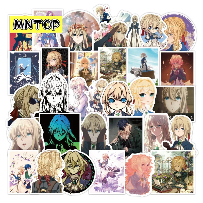 10/30/50pcs/pack Japanese Anime Violet Evergarden Graffiti Stickers For DIY Computer Scrapbook Luggage Skateboard Motorcycle