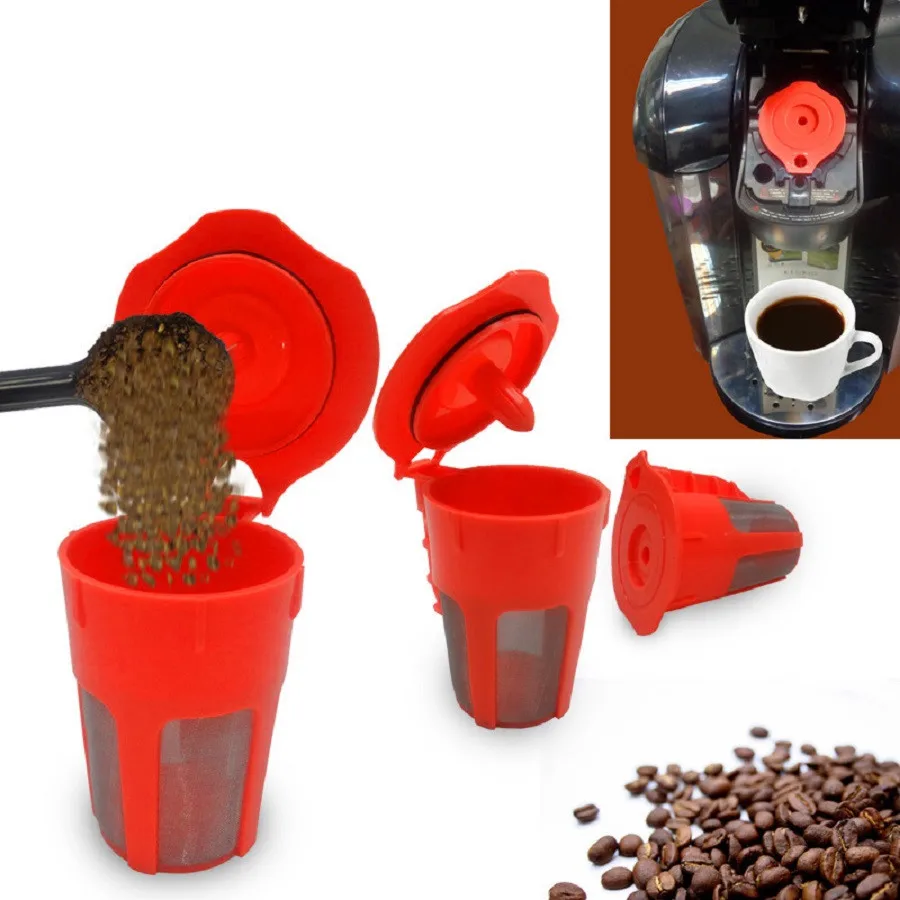 

2PCS K Cup Coffee Filter, Filter Cup Dripping Keurig Refillable Capsule Shell Large Capacity Filter Suitable For KEURIG 2.0