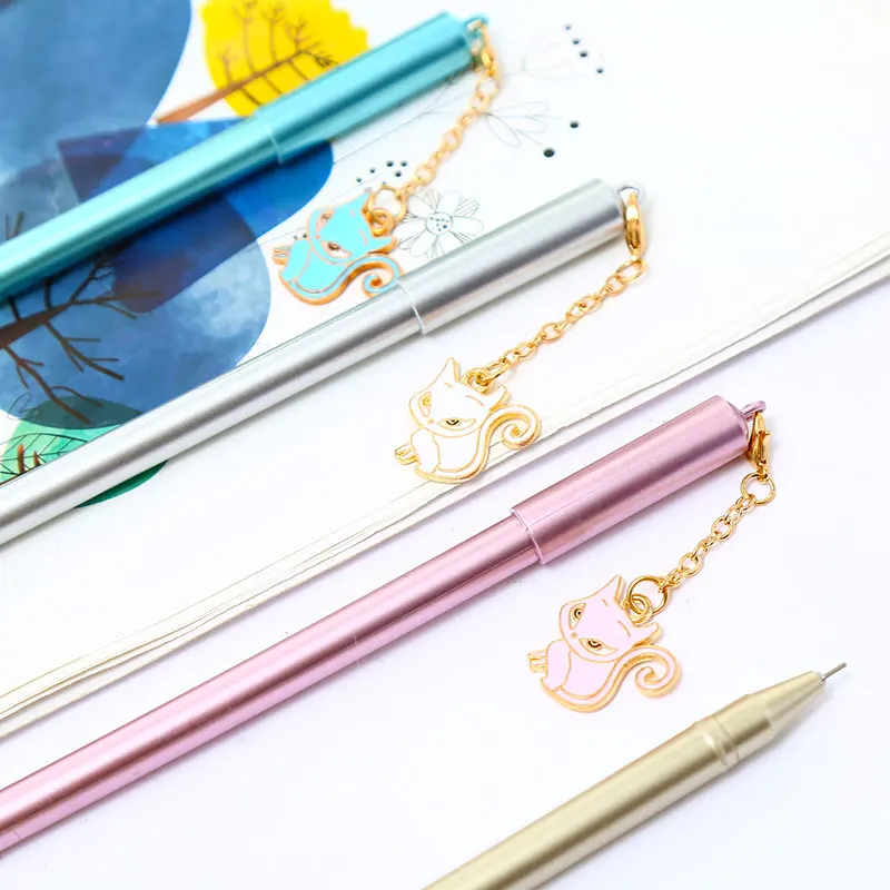 12 шт./компл. Новинка подвесной светильник с рисунком лисы гелевые ручки животных