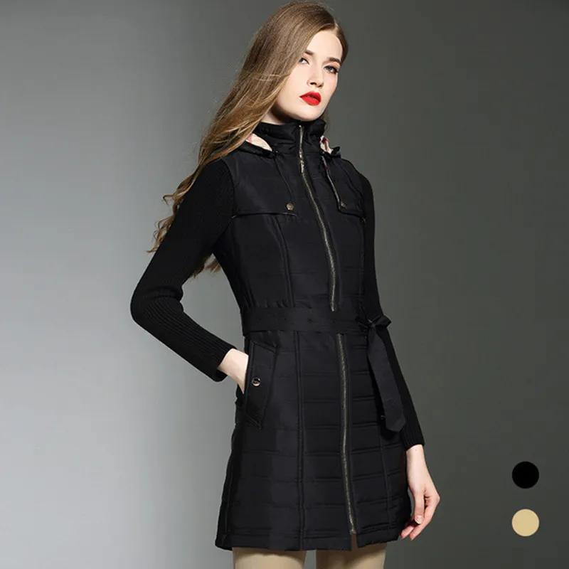 

New Autumn and Winter Coat Women's Jacket Warm Windproof With Hood Stylish Female Jacket Coat