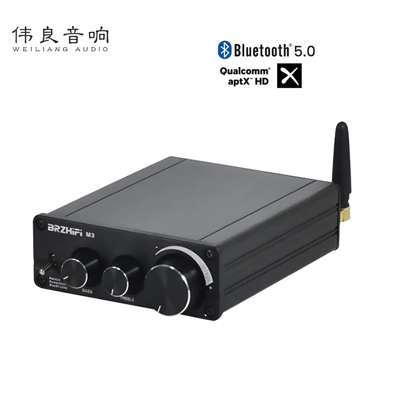 

Мини-усилитель мощности BRZHIFI M3, Bluetooth 5,0, QCC5125, MA12070, 2*80 Вт