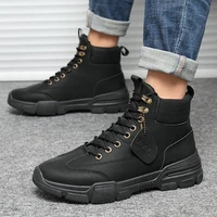 men tactical military army boots breathable leather mesh high top casual desert work shoes mens swat ankle combat boot