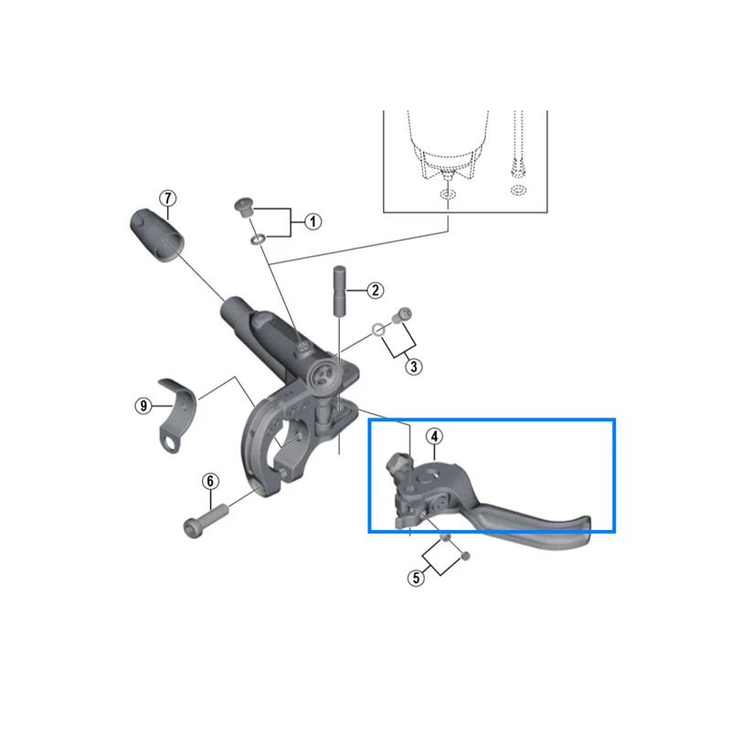 Тормозной рычаг Shimano SLX M7100 M7000 XT M8100 M8000 XTR M9000 M9120 M820 запасные части контрольная