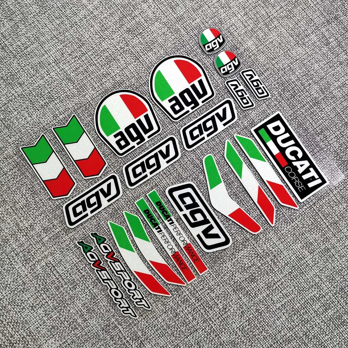 

Motorcycle helmet stickers that can be pasted, special bow stickers, suitable for agv K1 k3 K5-S modified helmet Du-cati Logo