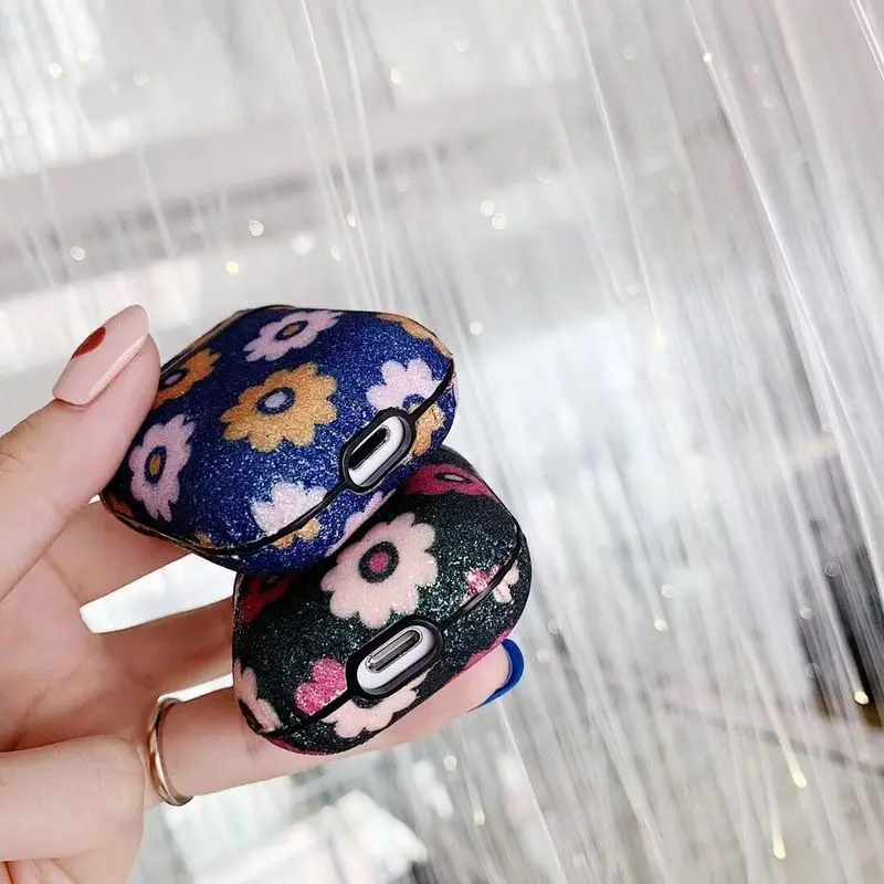 Для AirPods 1/2 чехол Роскошный Ретро цветок Роза защитный жесткий Bluetooth беспроводной