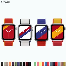 Strap for Apple Watch Band 44mm 40mm iWatch 42mm 38mm Smartwatch International Nylon Loop Sports Bracelet Apple Watch 3 4 5 SE 6