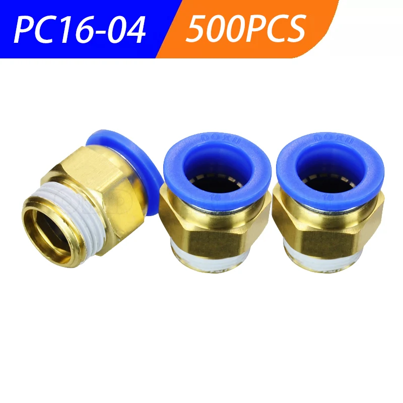 

Бесплатная доставка 500 шт много BSPT PC16-04, 16 мм до 1/2 'пневматические соединители мужские прямые фитинги в одно касание