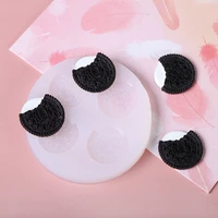diy biscuit resin molds cream glaze cake biscuit candle decoration silicone mold chocolate sandwich wafer mold