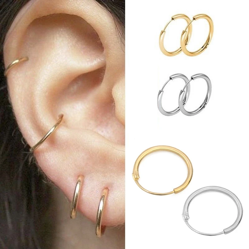 3Pairs 925 Sterling Silver Earrings Set Geometric For Women Mix Gold Color Round Brincos Stud Earring Jewelry | Украшения и - Фото №1
