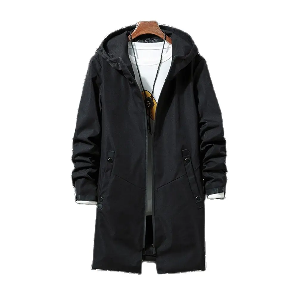 Мужской длинный кардиган с капюшоном 2 цвета JK026|Плащи и тренчи| |