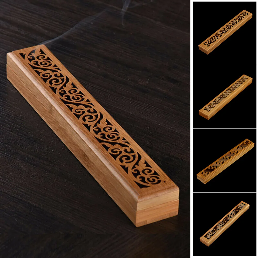 1 шт. ретро натуральный деревянный резной цветок ладан курильница Joss-stick вставленный держатель пепельница ароматерапия домашний декор ремесла