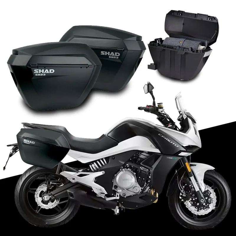Для CFMOTO CF650 3 650MT 650 MT SHAD SH23 боковые коробки + комплект стойки для мотоцикла чемодан