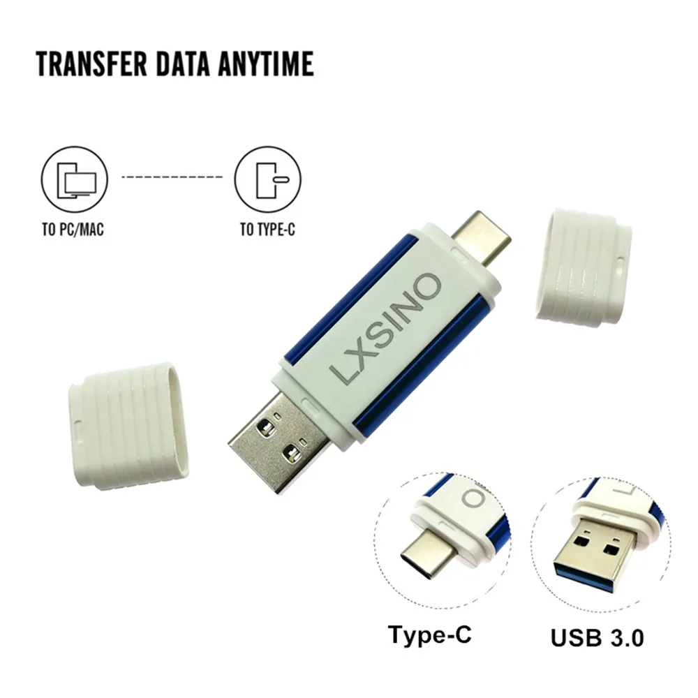 Изготовленным на заказ логосом Тип C флеш накопитель USB 3 0 32GB/64Гб флэш драйвер