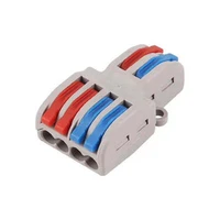 1pcs spl 4262 mini fast wire connector universal compact splicing wiring cable connector push in conductor terminal block