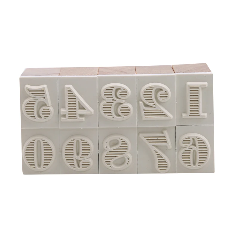 Vintage Date Stamp Set Bullet Journals Supplies Wood Stamps Basic Function Number Monthly Planner Stamps Stationery