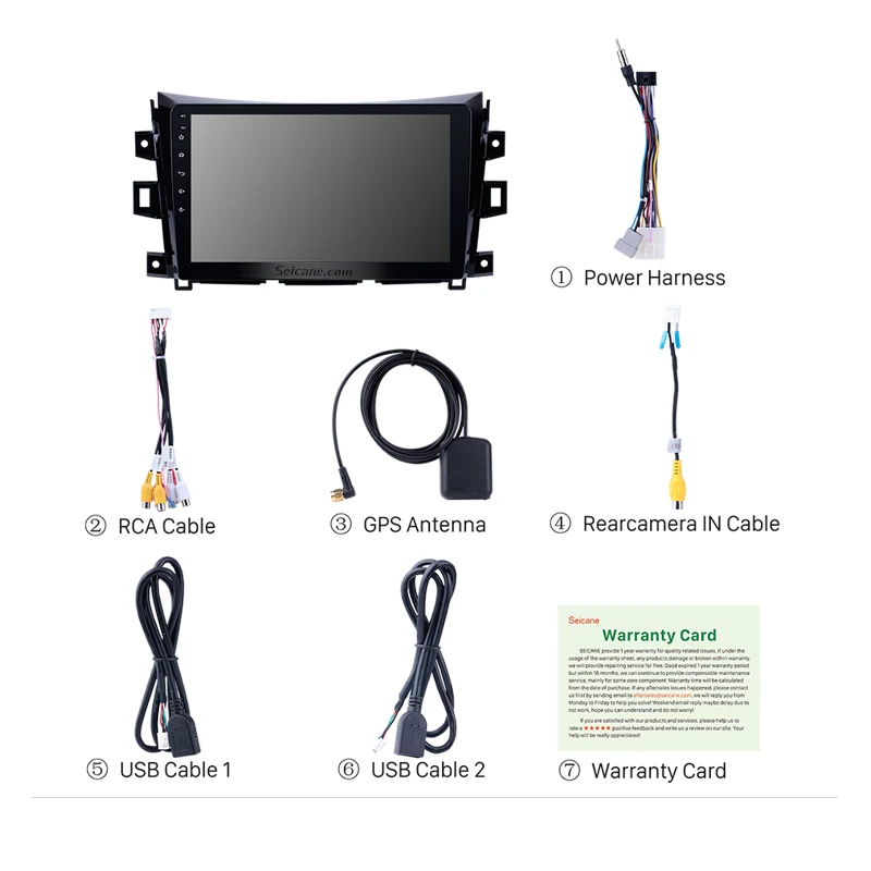 Seicane 10.1&quotAndroid 9.0 HD For Renault Alaskan Nissan NAVARA Frontier NP300 2011-2016 Car GPS Stereo Head Unit Radio Tuner |