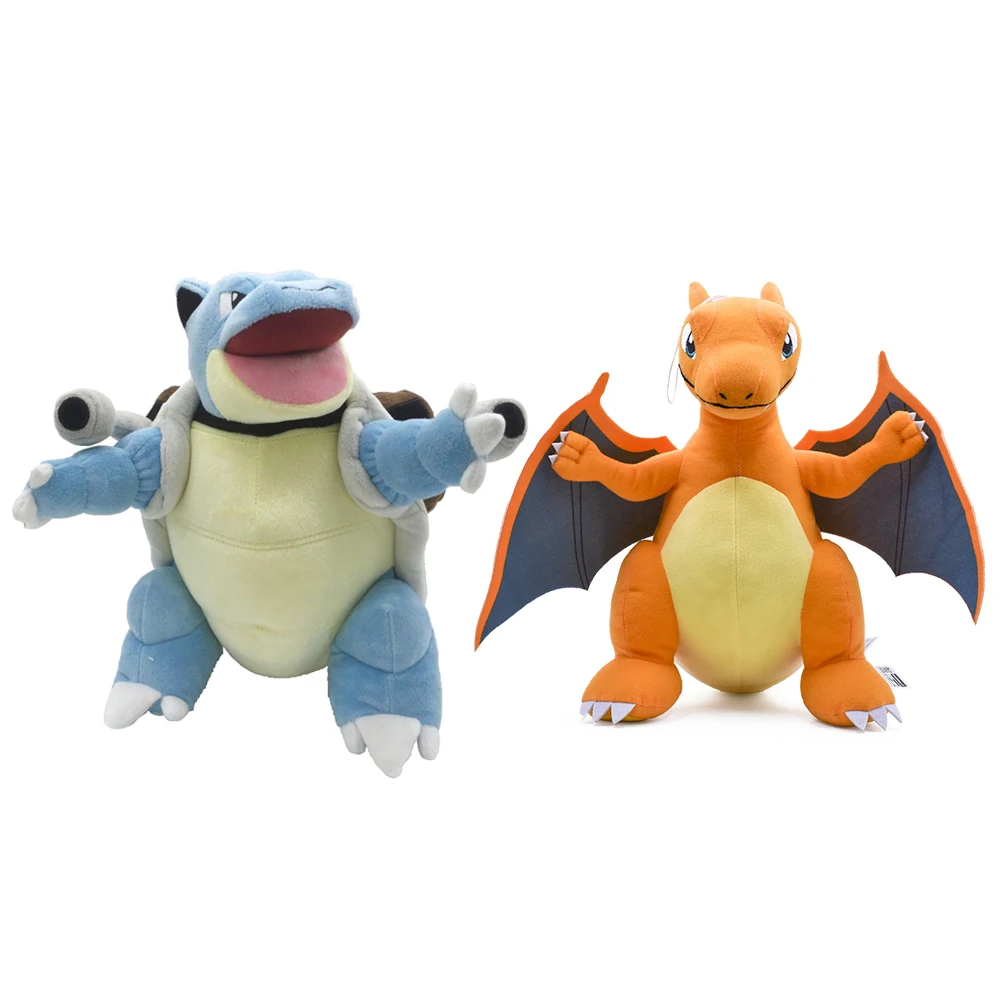 

30cm TAKARA TOMY Blastoise Charizard Pokemon Plush Stuffed Toy Charmander Squirtle Evolution Doll Gift For Children Kids