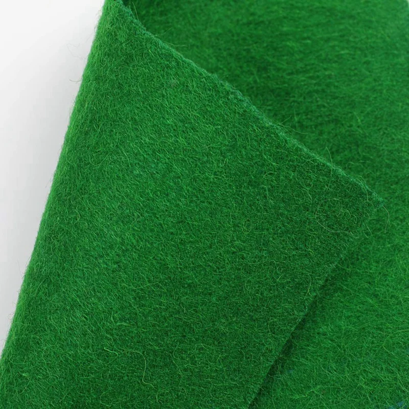 

Top!-Billiard Cloth Green Pool Table Felt with 6 Cloth Strips for Table Replacement Felt Cover