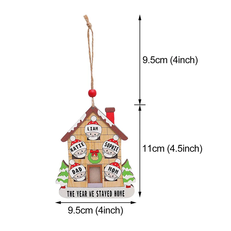 

Christmas creative led lights wooden painted decorations Santa Claus snowman elk white horse Christmas gift home pendant