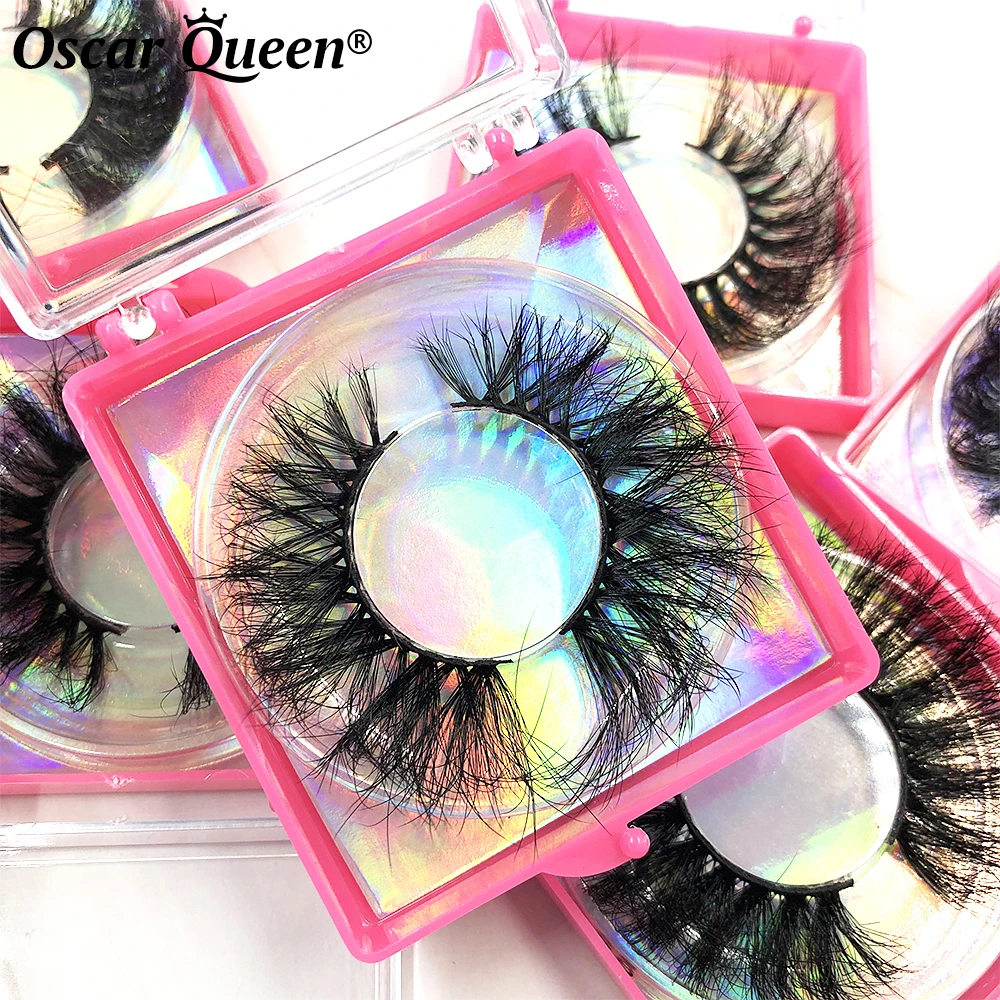 

Бесплатная доставка, мягкие пушистые длинные 22 мм 3D норковые ресницы, завитые ресницы для макияжа, 25 мм, розовые ресницы оптом, 3/5/10 пар ресни...