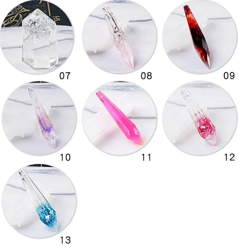 SNASAN Хрустальная маятниковая подвеска силиконовая форма с отверстиями ювелирный