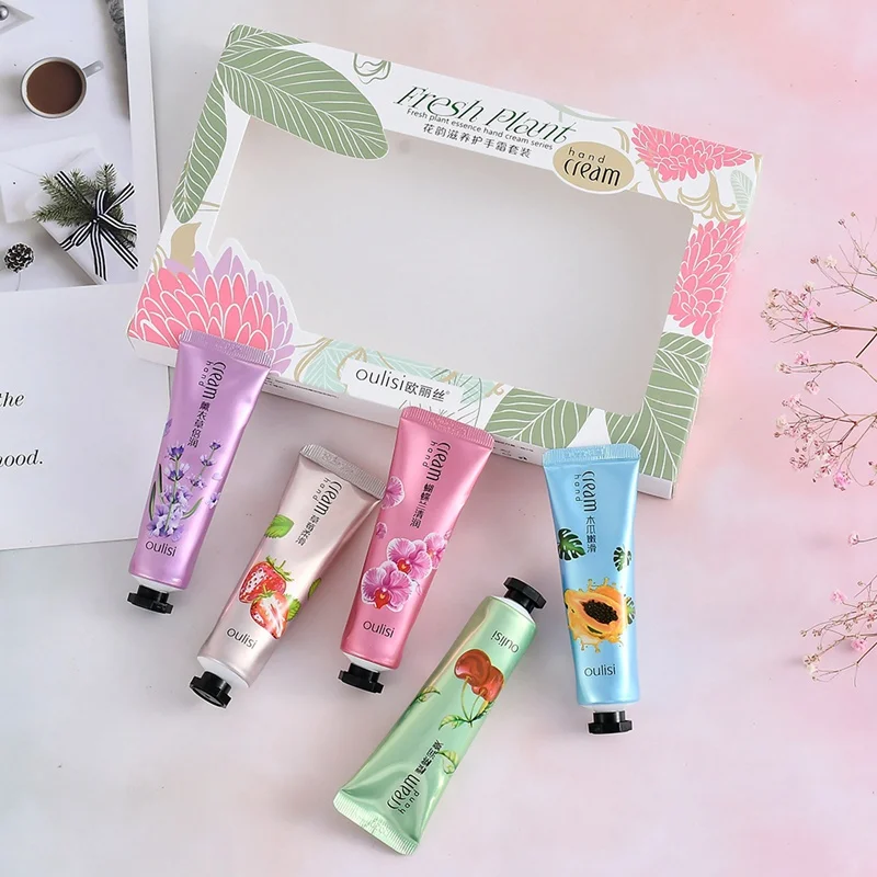 Набор кремов для рук с растительным экстрактом набор увлажняющий Осветляющий