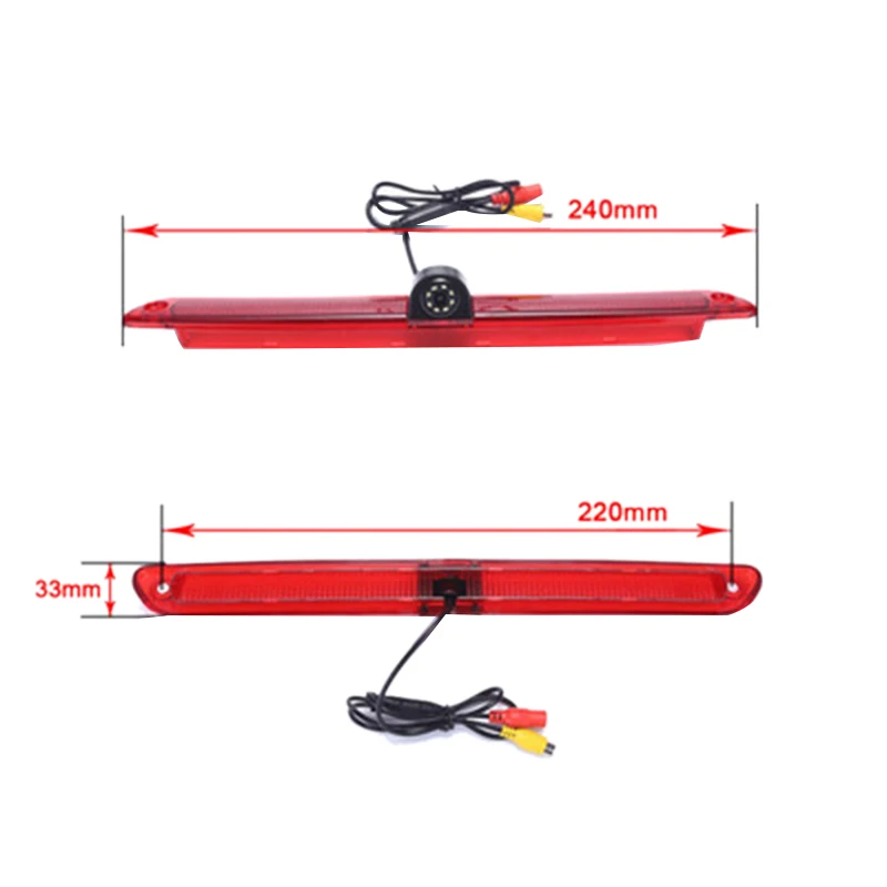 

Novel-For Mercedes Sprinter Crafter Rv Brake Light Car Rear View Camera Waterproof Ir Night-Vision Reversing Camera