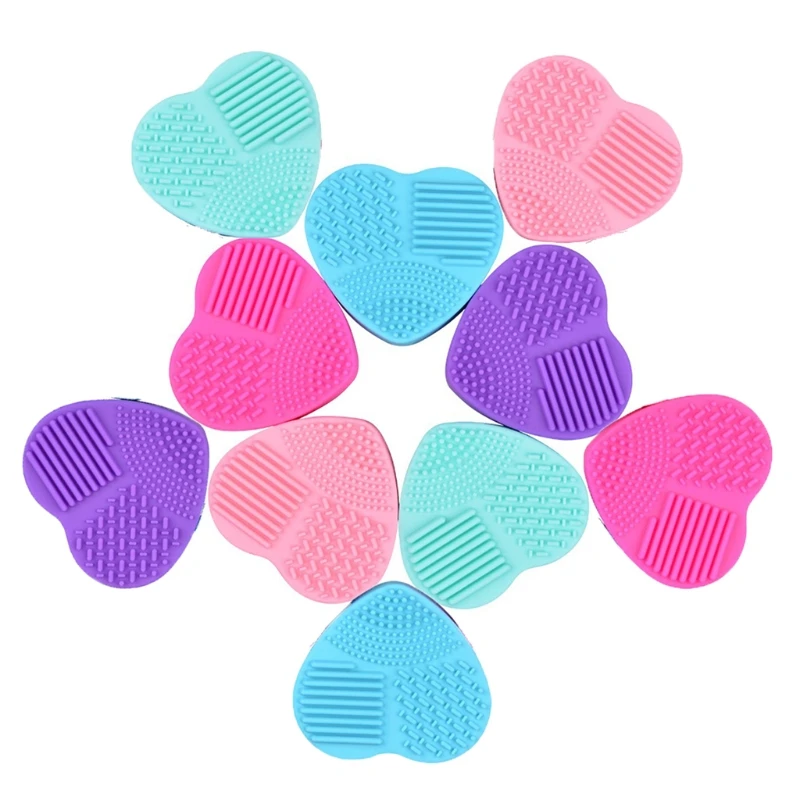 

Set of 10 Silicone Cleaning Brushes Soft Silicone Scrubber Washing Sponge Tools