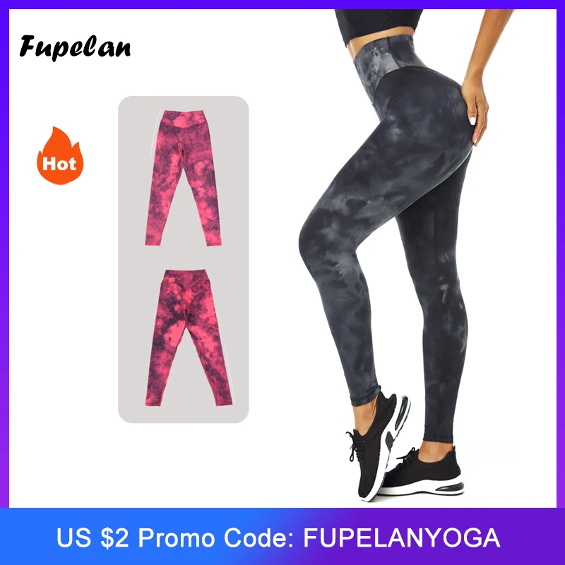 

Fupelan High Waisted Workout Leggings for Women Tie Dry Yoga Pants Full Length Athletic Tights fot Tranning/ Running/ Gym 2008