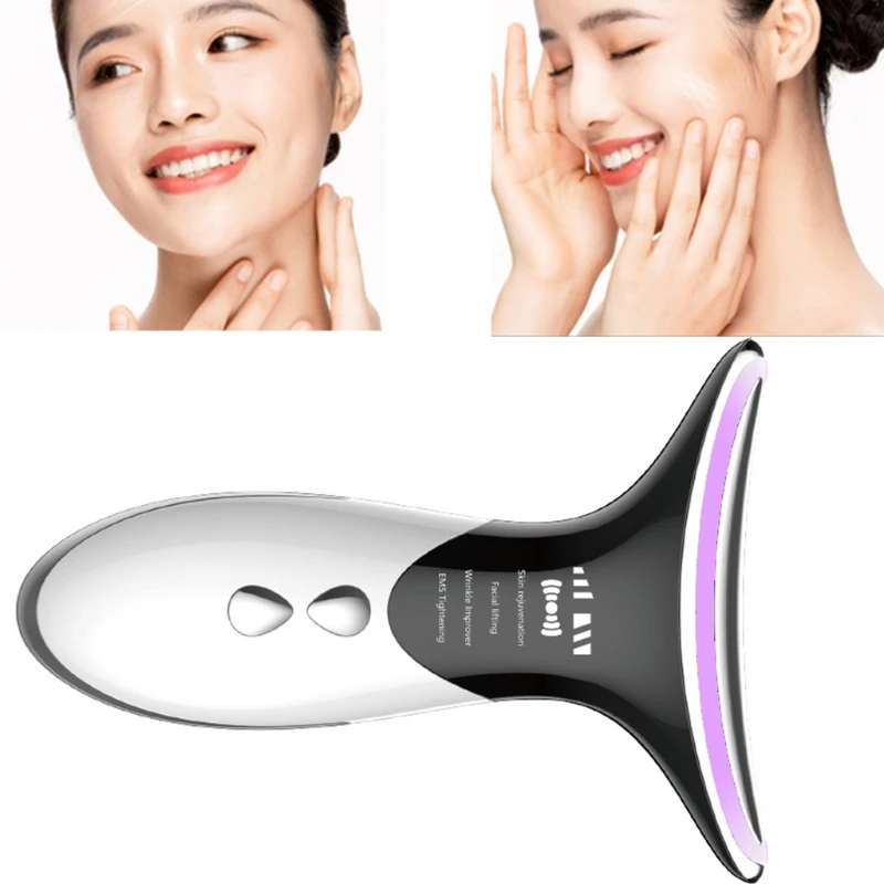 

Neck Face Shoulder Wrinkle Removal Anti Aging Skin Tightening Heating Vibration Longitudinal Sonic Vibration Massage