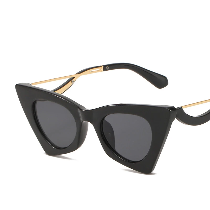 

New Unique Oversized Cateye Sunglasses Women Men Big Frame Cat Eye Sun Glasses Fashion Brand Design Shades UV400 2021 Eyewear