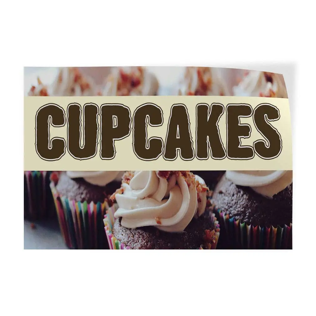 

Cupcakes #1 Indoor Store Sign Vinyl Decal Sticker 8"