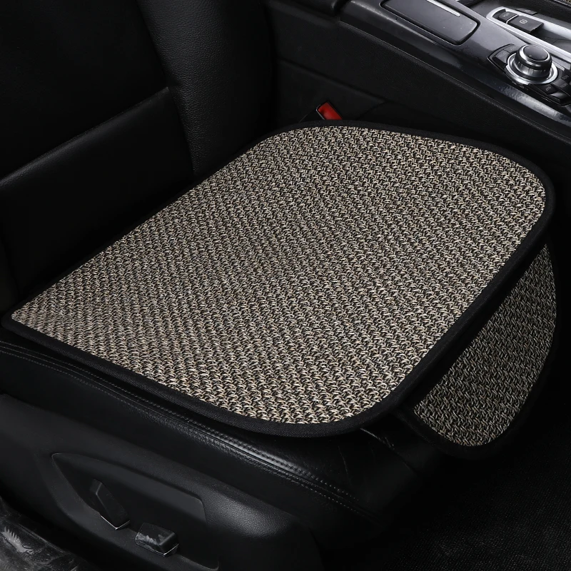 

Full Coverage flax fiber car seat cover auto seats covers for mitsubishi outlander 3 xl pajero 2 3 4 sport space star