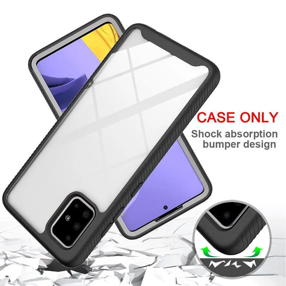 Прочный Прозрачный ударопрочный бампер с встроенным fe подходит для Samsung Phone Mobile