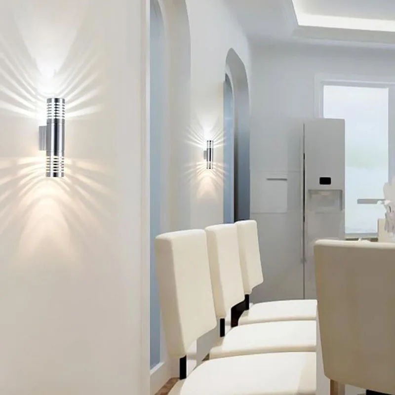 Современный светодиодный настенный светильник 6 Вт цилиндрические алюминиевые