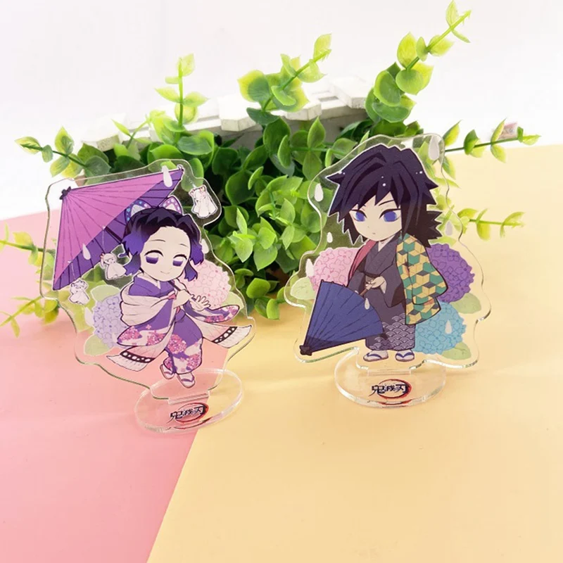 Demon Slayer: Kimetsu No Yaiba Nezuko Kamado Tanjirou милая фигурка на акриловой подставке для рабочего
