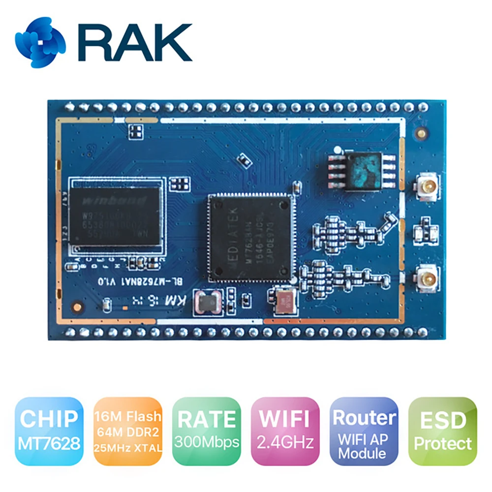 Модуль AP Wouter MT7628 чип 2 4G поддержка Wi Fi OpenWRT ESD защита для разработки OSHW оборудование