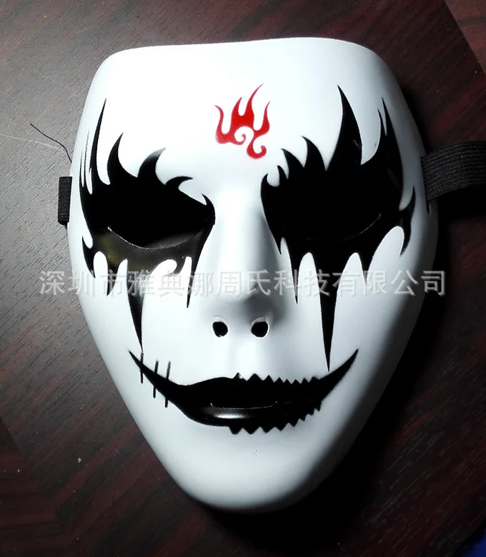 Хип хоп маски белые картины любовь смешные ужасные Хэллоуин ручная роспись