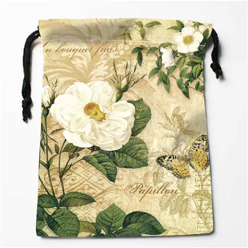 Custom Printing Beautiful Flower Drawstring Shopping Bags Travel Storage Pouch Swim Hiking Toy Bag Unisex Multi Size18-12-05-54 | Багаж и