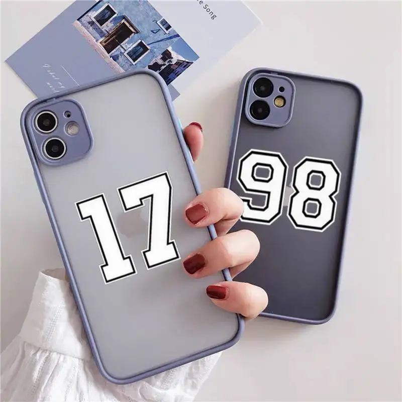 

Custom Football Lucky number Phone Case For iPhone 13 12 11 Pro Max X XR XS 7 8 Plus 12 Mini SE2020 Camera Protection Cover