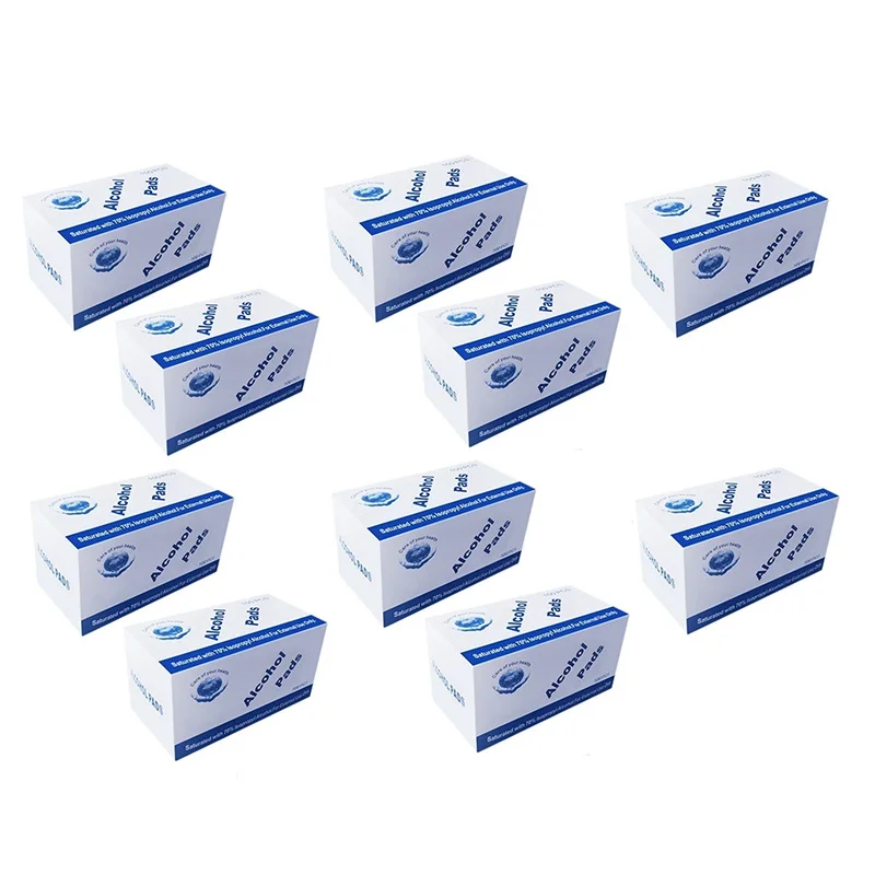 1000 шт. алкоголь влажные салфетки Одноразовые дезинфекции преп замены Pad