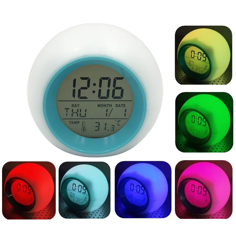 Многофункциональная цветная Хлопушка с будильником лампа для сна светодиодный