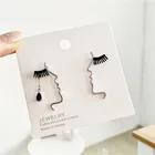 Женские серьги-подвески с асимметричным лицом, с вырезами и абстракцией