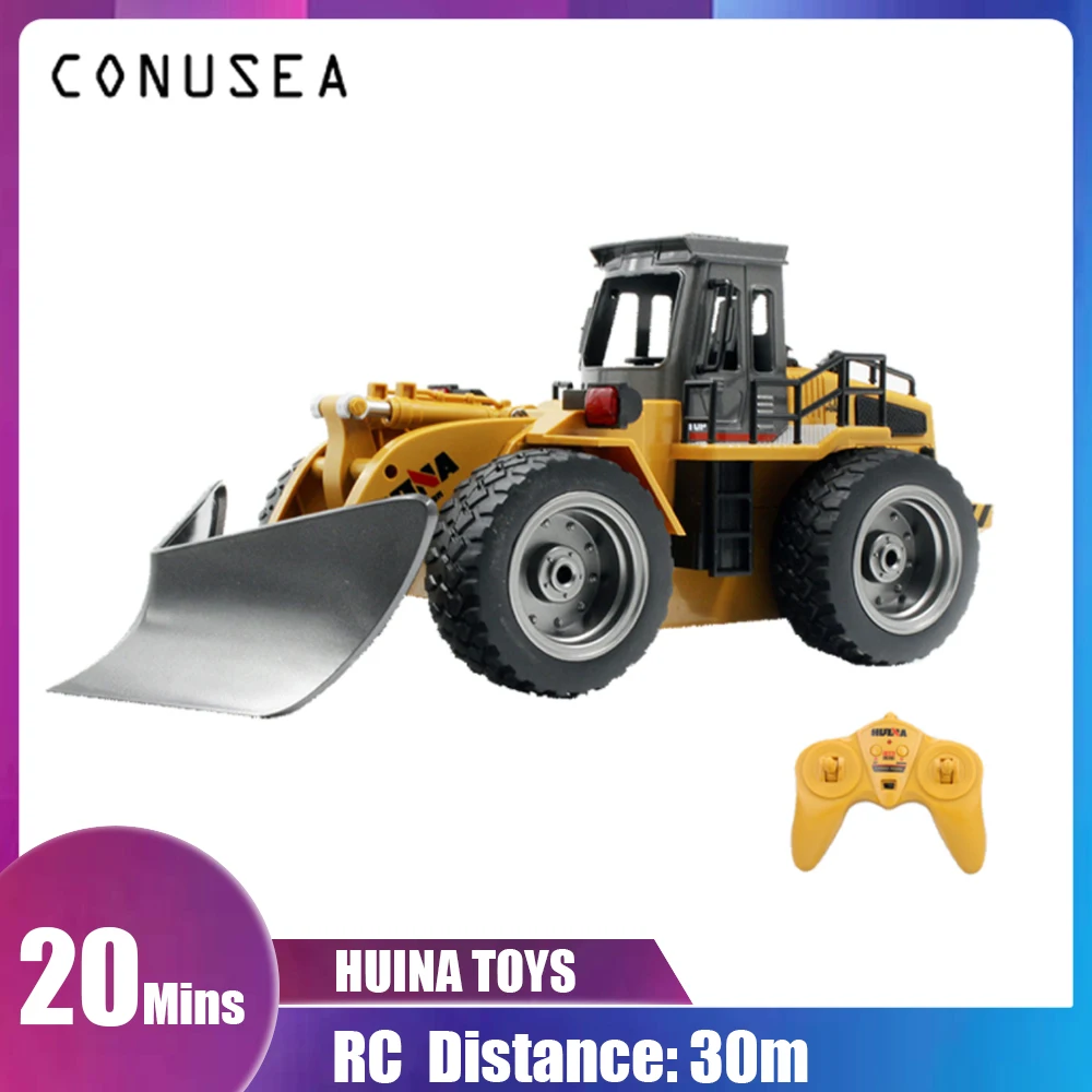 HUINA 1/18 RC грузовик снегоочиститель гусеничный экскаватор на дистанционном