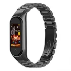 Металлический ремешок для Xiaomi Mi Band 6, сменный Браслет из нержавеющей стали для Mi Band 6 5 4 3