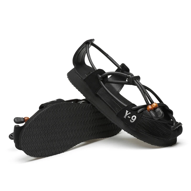 Сандалии мужские с закрытым носком Модные дышащие уличные туфли эластичной