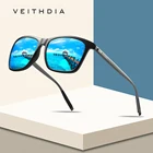 Солнцезащитные очки унисекс VEITHDIA, винтажные квадратные очки из алюминия и пластика TR90, с поляризационными стеклами, в стиле ретро, для мужчин и женщин