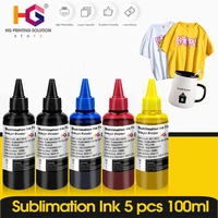 1 6 pack color x 100ml universal sublimation ink for epson desktop inkjet ecotank kit printer bk c m y high quality