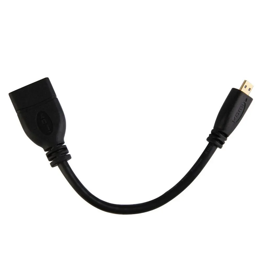Переходник с Micro Hdmi папа D на мама A кабельный преобразователь 1080P