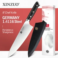xinzuo 8 5 in chef knife high carbon german 1 4116 steel kitchen knives stainless steel professional meat knife ebony handle